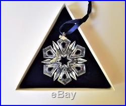 1999 Swarovski Crystal Christmas Snowflake Ornament in Box Collectible Vintage