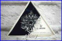 1999 Swarovski Crystal Snowflake Annual Christmas Ornament with Original Box 3