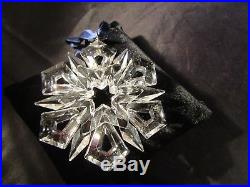 1999 Swarovski Crystal Snowflake Ornament Christmas Star Mint No Box or COA