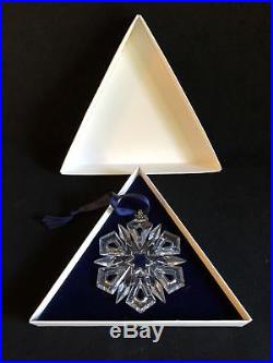 1999 Swarovski Crystal Snowflake Star Christmas Ornament In Box