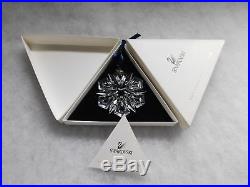 1999 Swarovski Crystal Star Snowflake Christmas Tree Ornament In Box