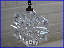 1999 Swarovski Crystal Star Snowflake Christmas Tree Ornament In Box