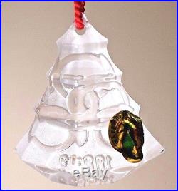 1999 Waterford Crystal 5 Golden Rings Christmas Ornament Signed by Jim O'Leary