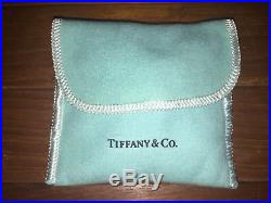 2 Tiffany & Co. Crystal Christmas BELL & FRENCH HORN Ornament withPouch LAST HORN