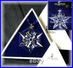 2000 & 2001 SwarovskiSnowflake STAR Annual ORNAMENT set of 2 complete with COAs