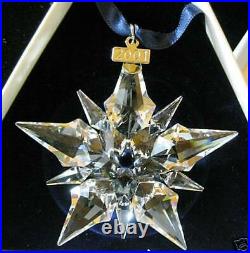 2000 & 2001 SwarovskiSnowflake STAR Annual ORNAMENT set of 2 complete with COAs