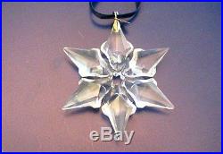 2000 MIB Swarovski Crystal Annual Christmas Ornament STAR / SNOWFLAKE