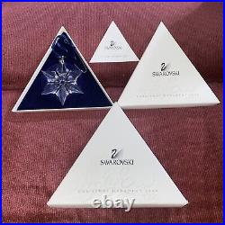2000 SWAROVSKI Annual Crystal Snowflake Christmas Ornament with Box