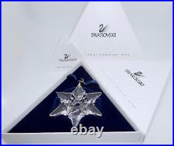 2000 SWAROVSKI Annual Crystal Snowflake Christmas Ornament with Box Paperwork H10