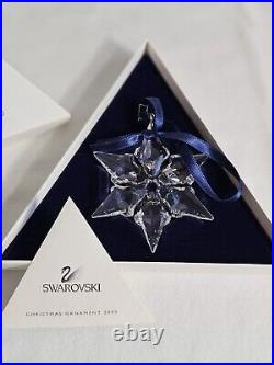 2000 SWAROVSKI Annual Crystal Snowflake Ornament. Rare Christmas Tree Decor