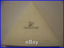 2000 SWAROVSKI CRYSTAL ANNUAL LIMITED EDITION CHRISTMAS ORNAMENT BOX, COA, RARE