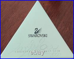 2000 Swarovski Crystal Christmas Ornament Snowflake Star Box Annual Holiday
