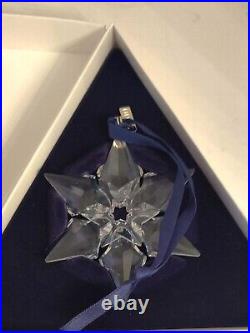 2000 Swarovski Crystal Christmas Ornament Snowflake Star Box Annual Holiday