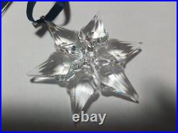2000 Swarovski Crystal Snowflake Christmas Ornament Box Paperwork Mint