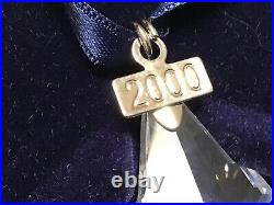 2000 Swarovski Crystal Snowflake Star 6th Annual Ornament Box, Sleeve & COA