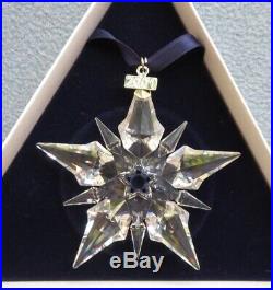 2001 Ltd Ed Swarovski Crystal Snowflake Star Christmas Tree Ornament Mint in Box