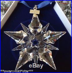 2001 MIB SWAROVSKI CRYSTAL ANNUAL CHRISTMAS ORNAMENT STAR/SNOWFLAKE #267941
