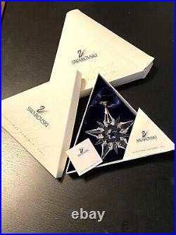 2001 SWAROVSKI Annual Crystal Snowflake Christmas Ornament with Box NOS