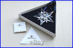 2001 SWAROVSKI CRYSTAL ANNUAL CHRISTMAS ORNAMENT STAR/SNOWFLAKE #267941