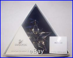 2001 SWAROVSKI CRYSTAL ANNUAL LIMITED EDITION CHRISTMAS ORNAMENT BOX, COA, RARE
