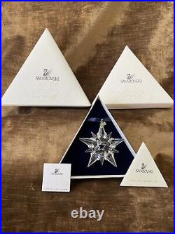 2001 SWAROVSKI Crystal Annual Christmas Snowflake Ornament, New In Box