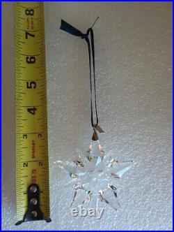 2001 Swarovski Annual Christmas Crystal Snowflake Ornament