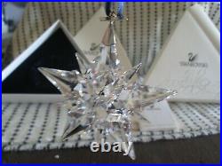 2001 Swarovski Christmas Snowflake Ornament Crystal Annual Limited Edition withBox