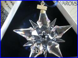 2001 Swarovski Christmas Snowflake Ornament Crystal Annual Limited Edition withBox
