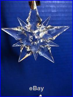 2001 Swarovski Crystal Annual Christmas Ornament Star Snowflake WithBox