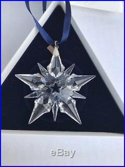 2001 Swarovski Crystal Annual Christmas Ornament Star Snowflake withBox (AR1)