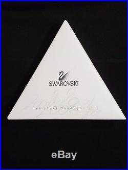 2001 Swarovski Crystal Annual Christmas Snowflake Star Ornament COA Excellent