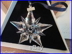 2001 Swarovski Crystal Annual Snowflake Christmas Ornament in Original Box