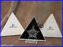 2001 Swarovski Crystal Annual Snowflake Christmas Ornament in Original Box