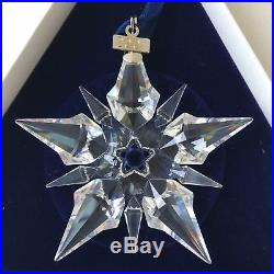 2001 Swarovski Crystal Christmas Ornament Star Snowflake Box Ornament