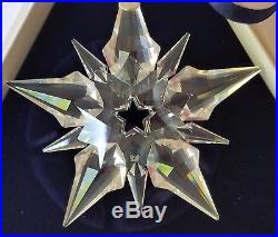 2001 Swarovski Crystal Christmas Snowflake Ornament in Both Boxes Collectible
