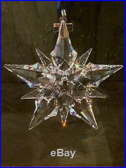 2001 Swarovski Crystal Christmas Tree Star Ornament Collectible COA & Box Mint