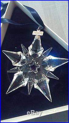 2001 Swarovski Crystal Limited Edition Annual Christmas Star Snowflake Ornament