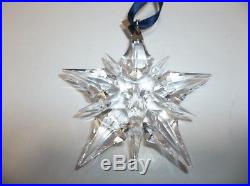 2001 Swarovski Crystal SNOWFLAKE Star Christmas Ornament