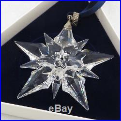 2001 Swarovski Crystal Snowflake Christmas Ornament with Both Boxes