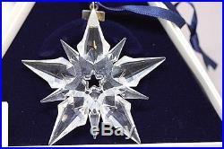 2001 Swarovski Lead Crystal Snowflake Christmas Ornament 9445 NR 200101 Austria