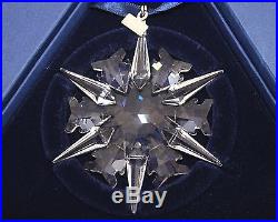 2002 (MIB) Swarovski Crystal Snowflake Annual Christmas Ornament