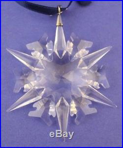 2002 Swarovski Crystal Annual Snowflake Christmas Ornament No Box