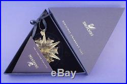 2002 Swarovski Crystal Annual Snowflake Christmas Ornament With Box