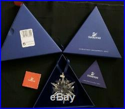 2002 Swarovski Crystal Christmas Ornament Brand New in Box with Certificates