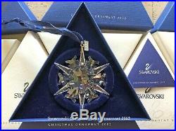 2002 Swarovski Crystal Christmas Tree Star Ornament Collectible COA & Box Mint