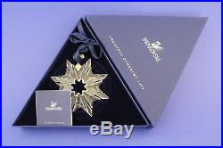 2003 Swarovski Crystal Annual Snowflake Christmas Ornament With Box