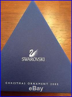2003 Swarovski Crystal Christmas Ornament Star Snowflake MIB