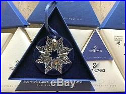 2003 Swarovski Crystal Christmas Tree Star Ornament Collectible COA & Box Mint