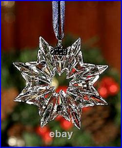 2003 SwarovskiSnowflake STAR Annual Christmas ORNAMENTHoliday BoxCertificate