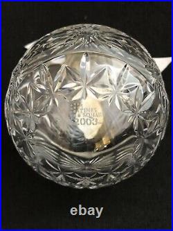 2003 Waterford Crystal Times Square Hope For Courage Ball Christmas Ornament